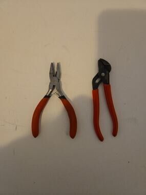 Vintage Hand Tools with Red Handles